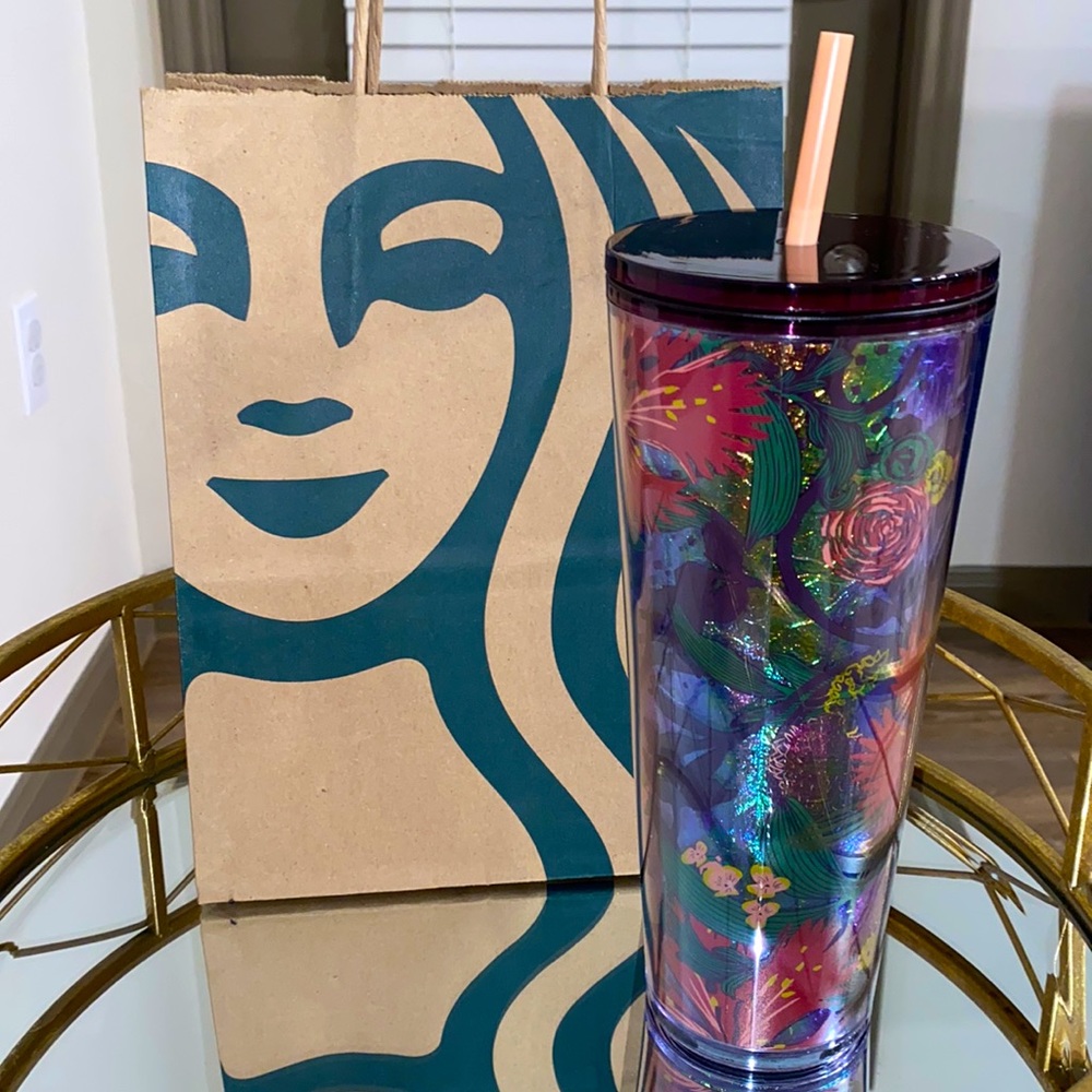 STARBUCKS PLASTIC COLD CUP - RISING FLORAL 🌸 - Picture 2 of 7